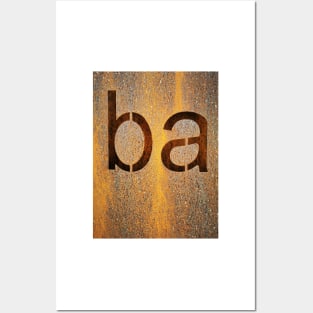 BA ... Baaah ... at the beginning of the ABC Posters and Art